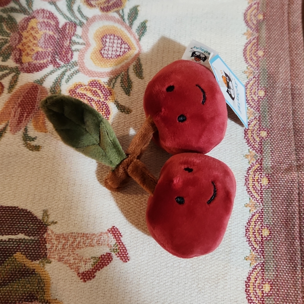 Jellycat Cherries 🍒 Uber Soft & Too Cute!! NWT - Picture 3 of 3